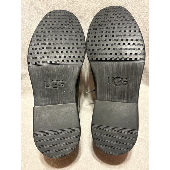 UGG Hixon Oxfords Men’s Size 8.5 Distressed Olive Green Leather Shoes. - Picture 7 of 10